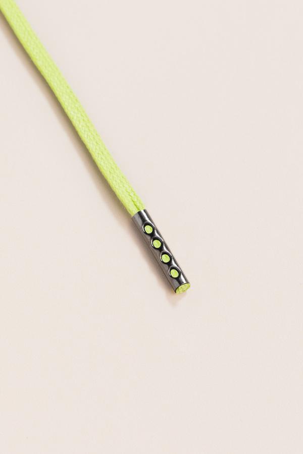 Pastel Green- 3mm Flat Waxed Shoelaces