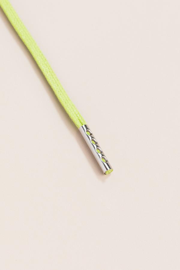 Pastel Green- 3mm Flat Waxed Shoelaces