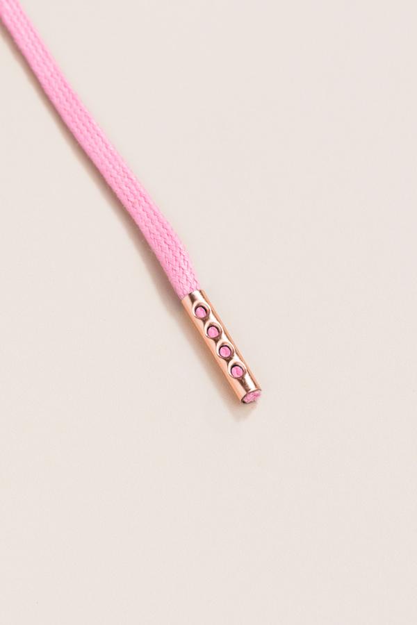 Pastel Pink - 3mm Flat Waxed Shoelaces