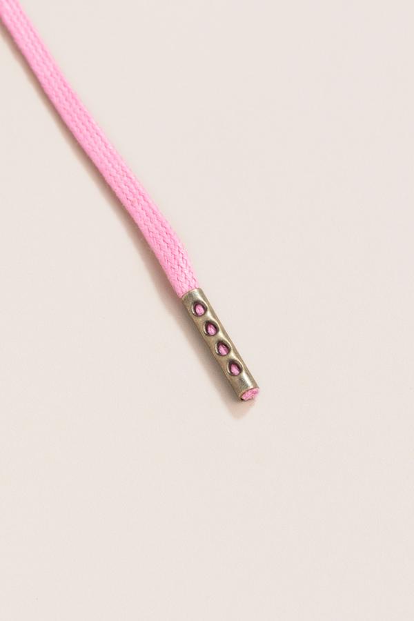 Pastel Pink - 3mm Flat Waxed Shoelaces