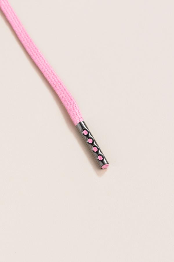 Pastel Pink - 3mm Flat Waxed Shoelaces