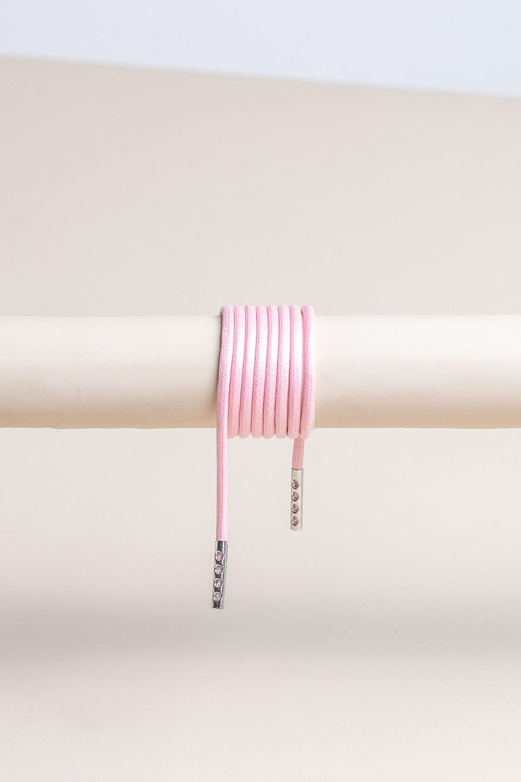 Pastel Pink - Round Waxed Shoelaces | Senkels