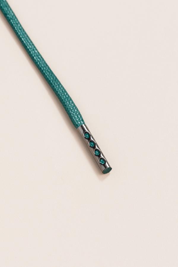 Pine Green - 3mm Flat Waxed Shoelaces