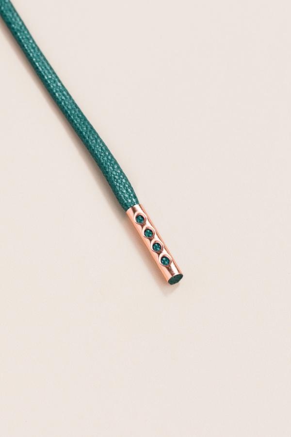 Pine Green - 3mm Flat Waxed Shoelaces
