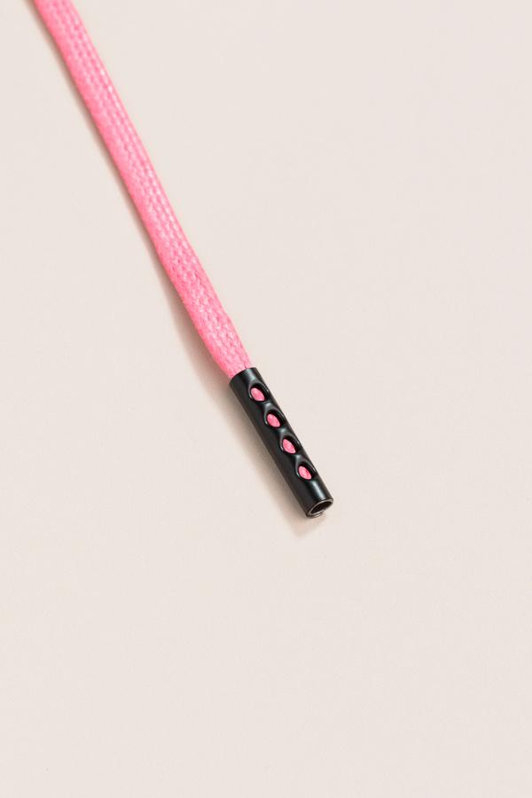 Pink - 3mm Flat Waxed Shoelaces