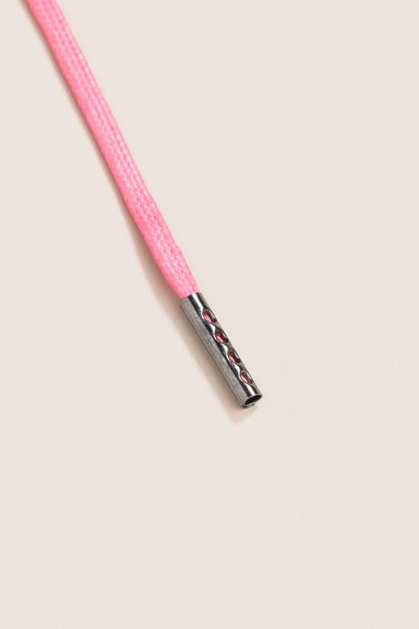 Pink - 3mm Flat Waxed Shoelaces