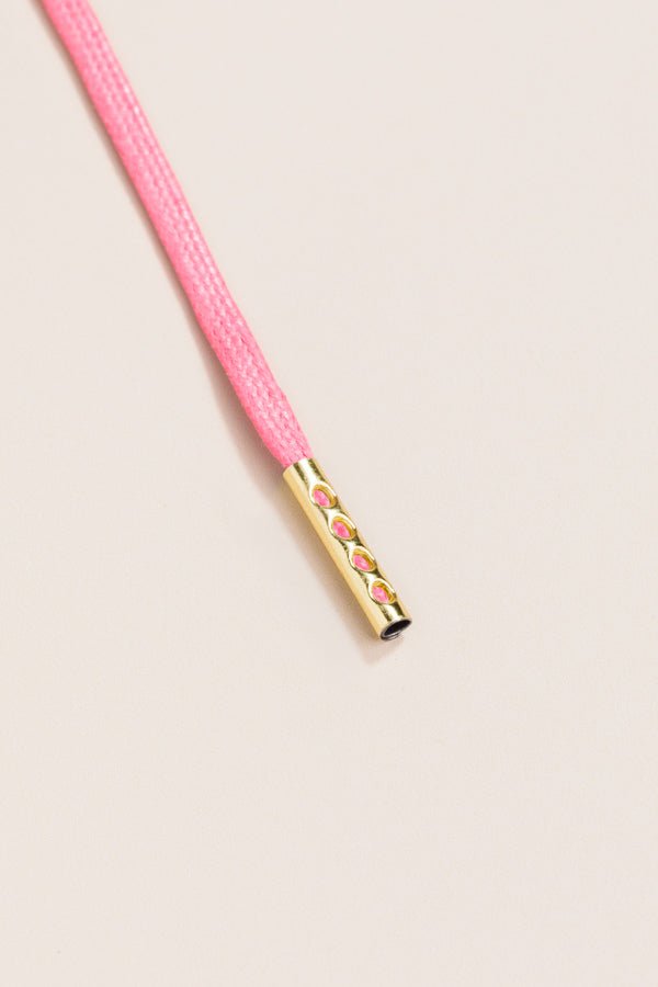 Pink - Round Waxed Shoelaces | Senkels