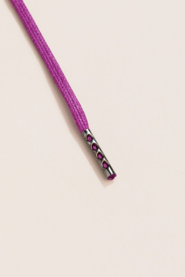 Plum - Round Waxed Shoelaces | Senkels