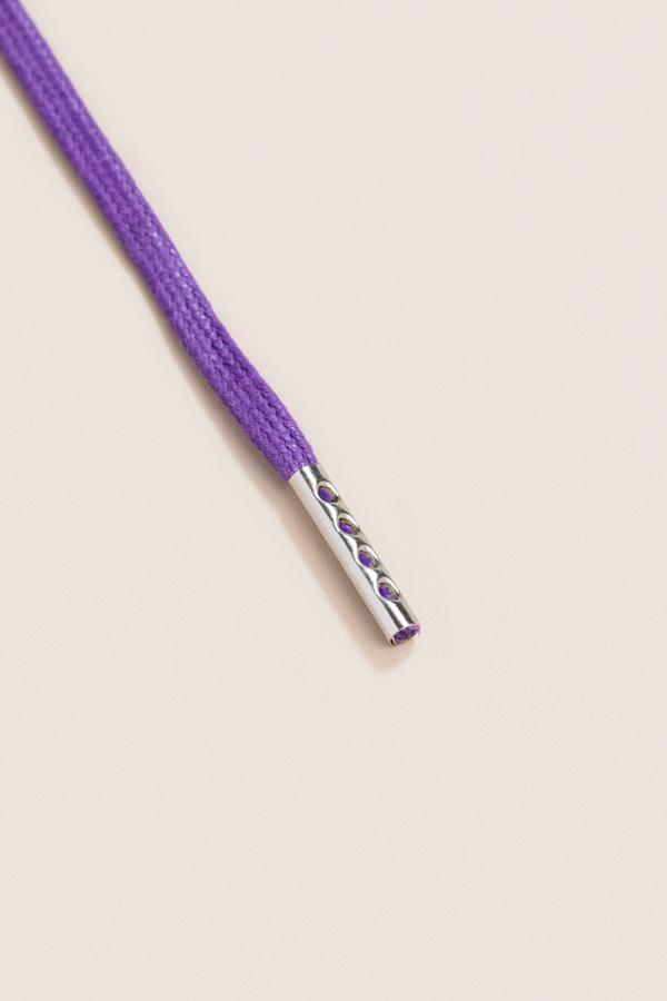 Purple - 3mm Flat Waxed Shoelaces