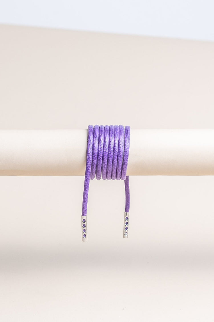 Purple - Round Waxed Shoelaces | Senkels