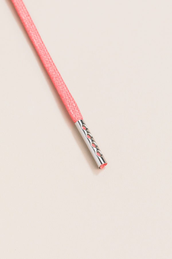 Salmon - 4mm round waxed shoelaces for boots and shoes made from 100% organic cotton - Senkels