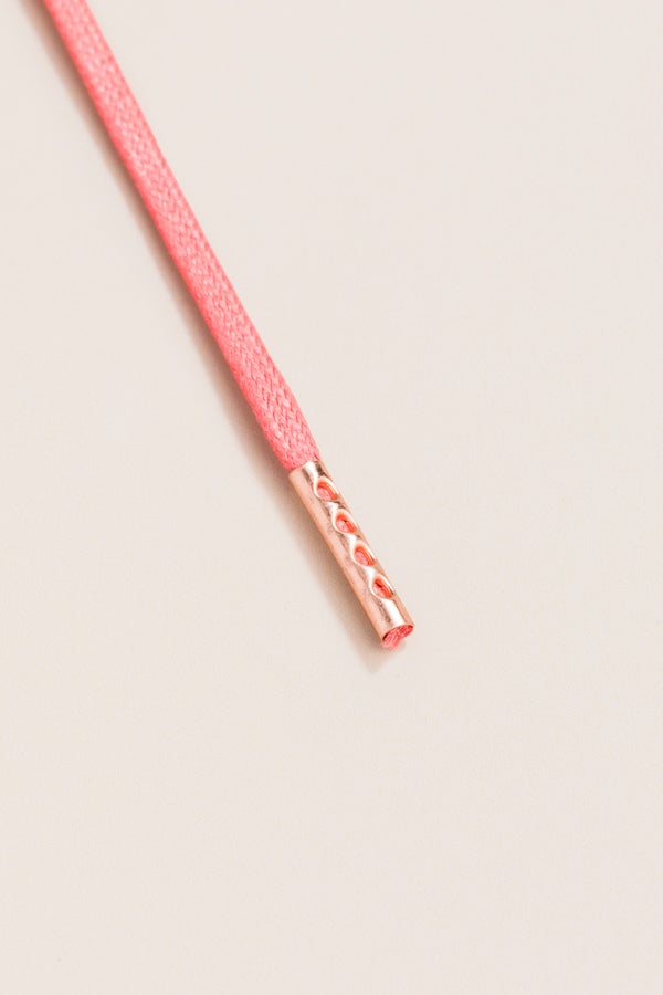 Salmon - 4mm round waxed shoelaces for boots and shoes made from 100% organic cotton - Senkels
