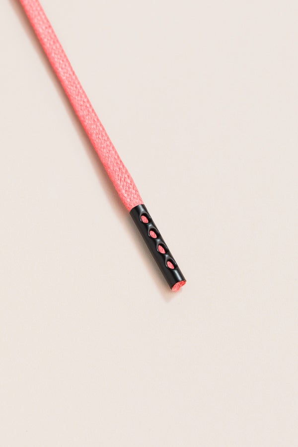 Salmon - 4mm round waxed shoelaces for boots and shoes made from 100% organic cotton - Senkels
