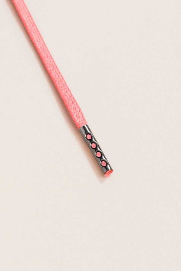 Salmon - 4mm round waxed shoelaces for boots and shoes made from 100% organic cotton - Senkels