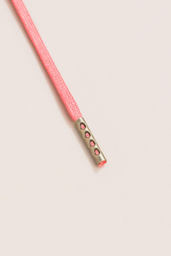 Salmon - 3mm Flat Waxed Shoelaces