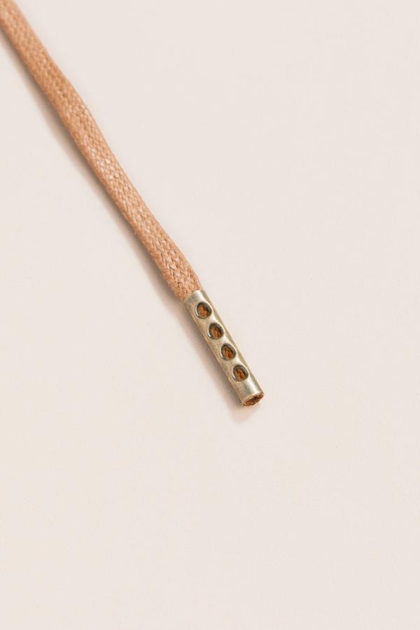 Taupe - 3mm Flat Waxed Shoelaces
