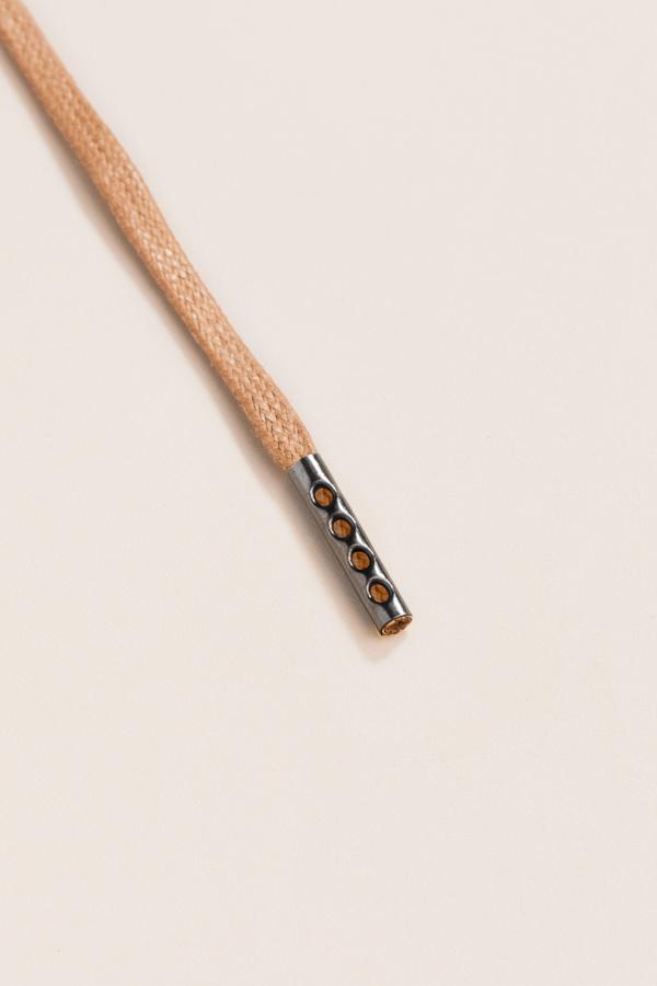 Taupe - 3mm Flat Waxed Shoelaces