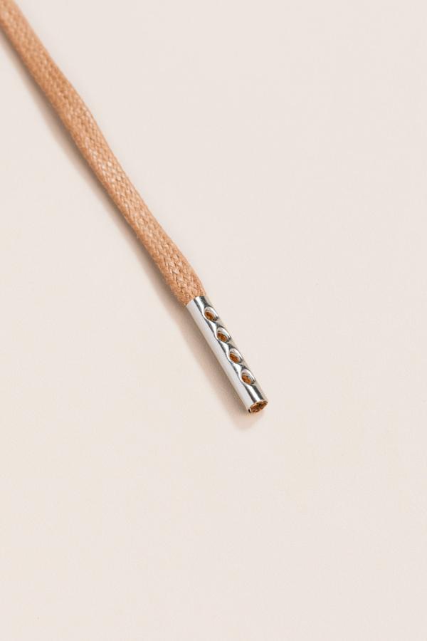 Taupe - 3mm Flat Waxed Shoelaces