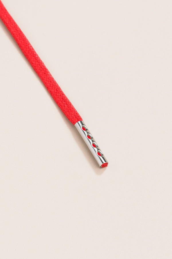 Testarossa - 4mm round waxed shoelaces for boots and shoes made from 100% organic cotton - Senkels