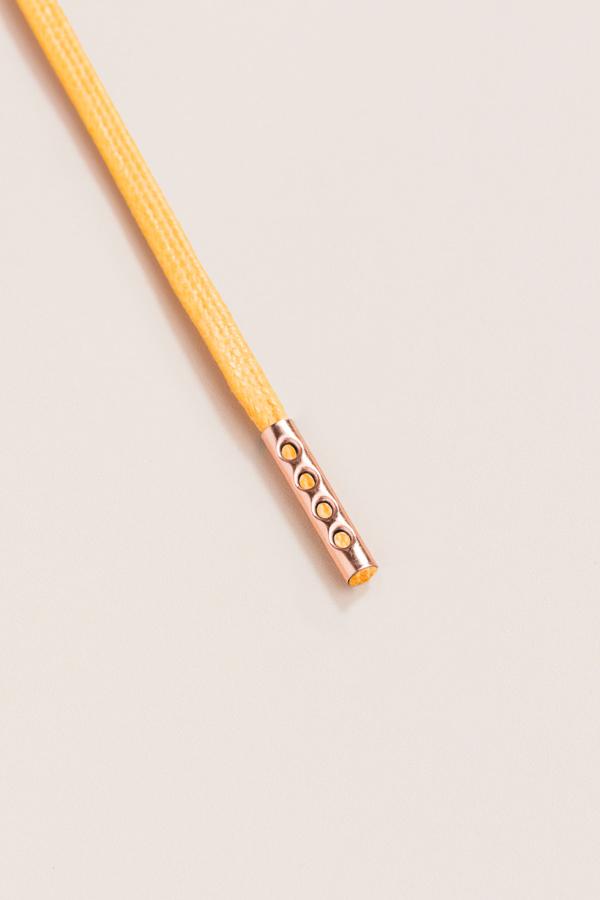 Yellow - 3mm Flat Waxed Shoelaces