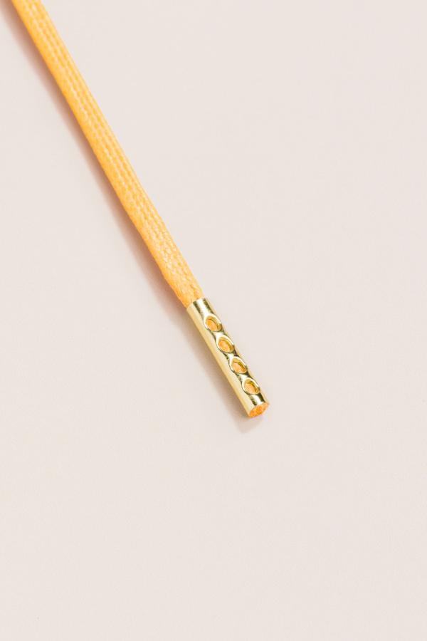 Yellow - 3mm Flat Waxed Shoelaces