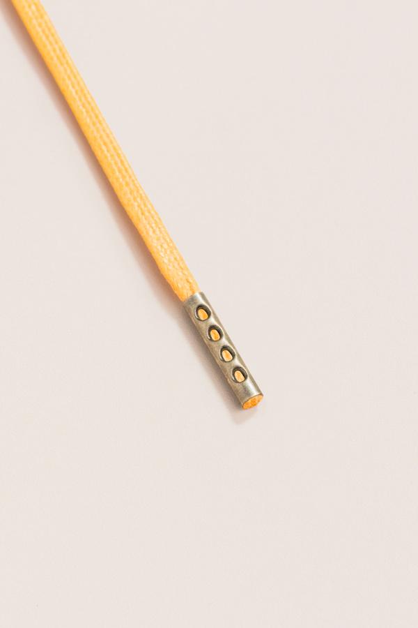 Yellow - 3mm Flat Waxed Shoelaces