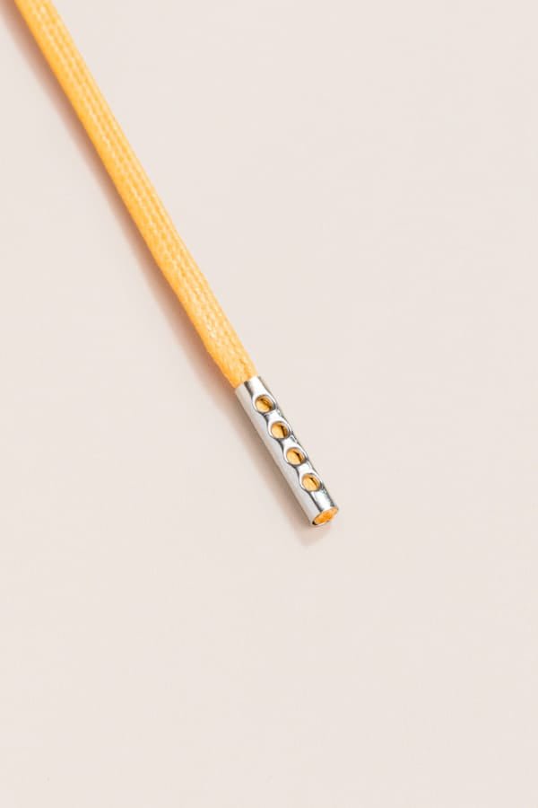 Yellow - Round Waxed Shoelaces | Senkels
